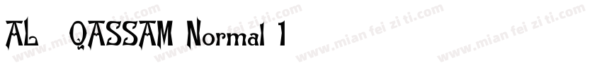 AL - QASSAM-Normal-1字体转换